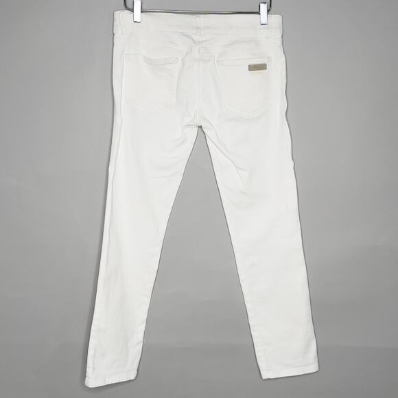 Chloe S White Low Rise Skinny Ankle Denim Jeans - Picture 2 of 10